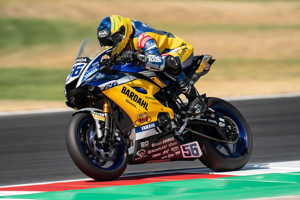 A MotoGP bike with Bardahl branding on the side panel.