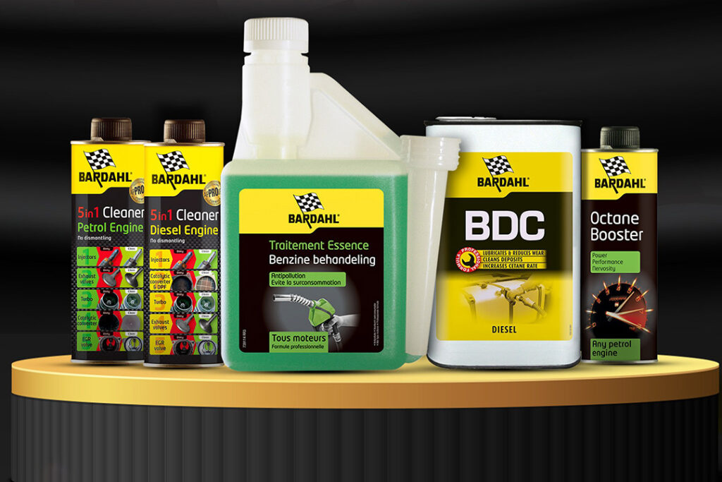 A small selection of the Bardahl additives and fuel stabilisers now available in Zimbabwe